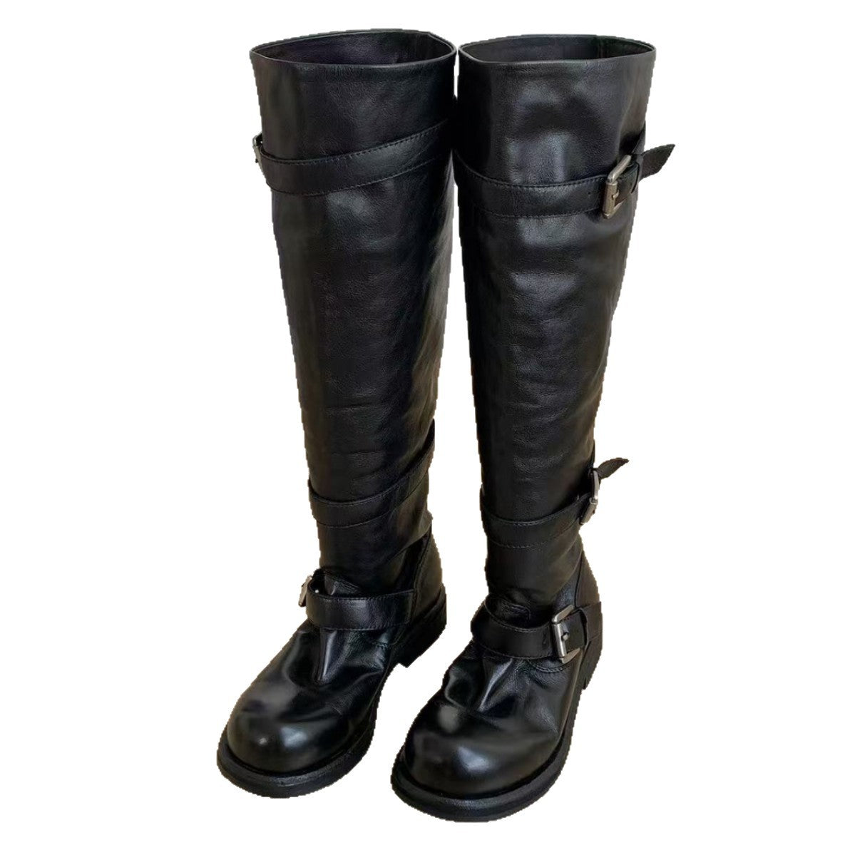 Design Large Tube Circumference Below The Knee Long Female Women's Leather Boots
