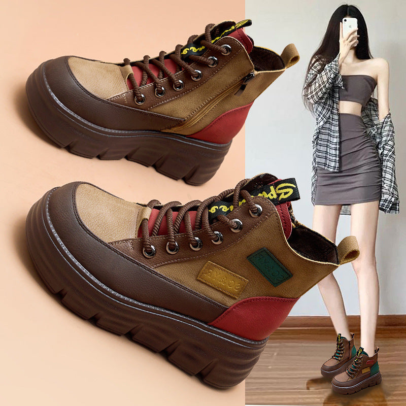 Women's Popular Martin Thick Platform Sports Boots
