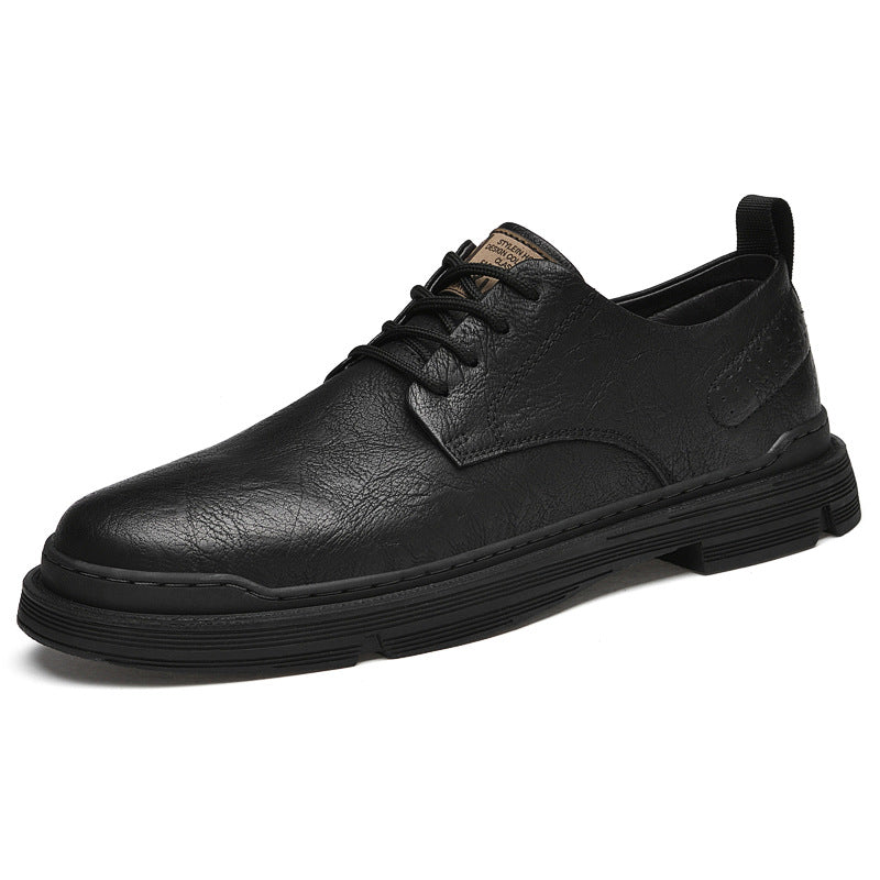 Men's Korean Style Versatile Black Spring Outdoor Casual Shoes