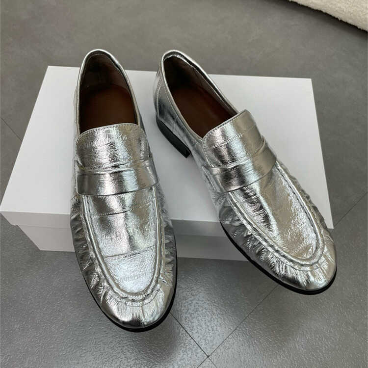 Women's Pumps Italian Imported Eel Skin Retro Fashion Soft Loafers