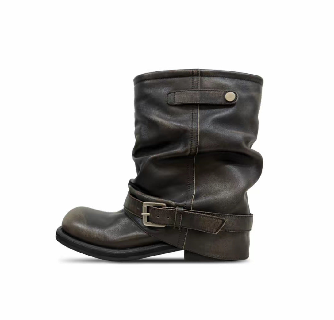 Women's Style Pantyhose Polished Color Large Tube Boots