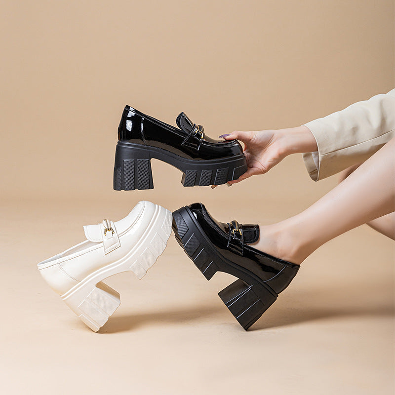 Women's Single-layer Thick-soled Muffin Commuter Small Height Increasing Women's Shoes