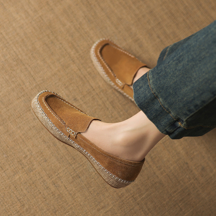 Retro Flat Bottom Fisherman Height Increasing Insole Women's Fashion Shoes