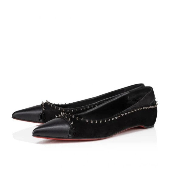 Women's Toe Rivet Shallow Mouth Solid Color Pumps Mary Jane Casual Shoes