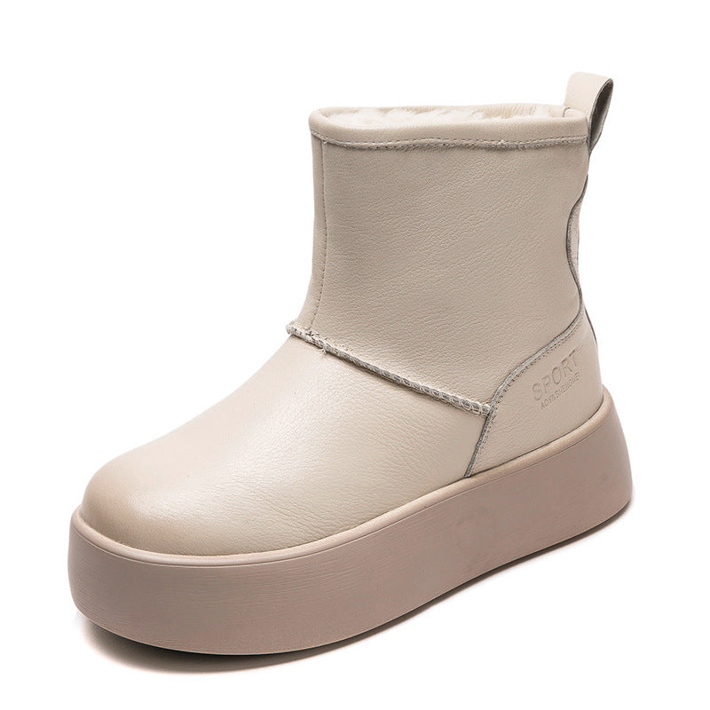 Women's Dong Fleece-lined Warm Korean Ankle Leisure Women's Shoes