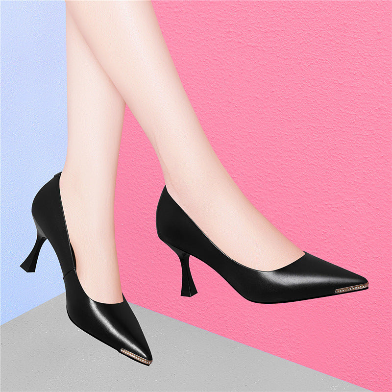 Women's Spring Fashion Pointed Toe Shallow Mouth Women's Shoes