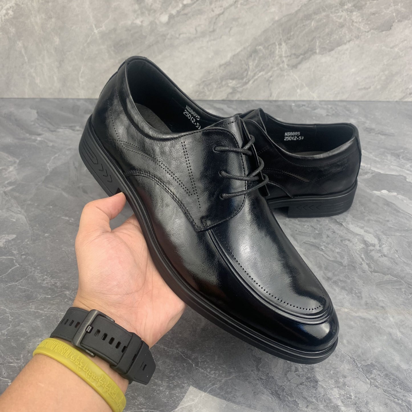 Men's First Layer Cowhide Fashion British Slip-on Business Formal Wear Men's Casual Leather Shoes