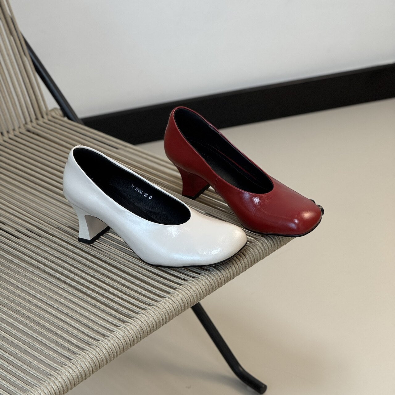 Style Red Korean Elegant Simple Round Head Temperament Low-cut Women's Fashion Shoes