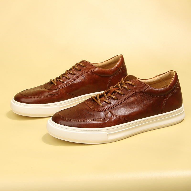Men's Horse Washed-out Vintage Genuine Fashion Trendy Sneakers