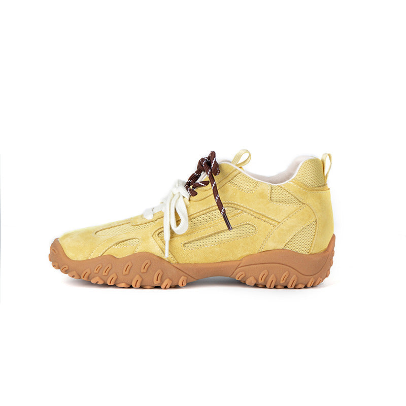 Women's Mesh Double Shoelace Retro Sports Height Casual Shoes