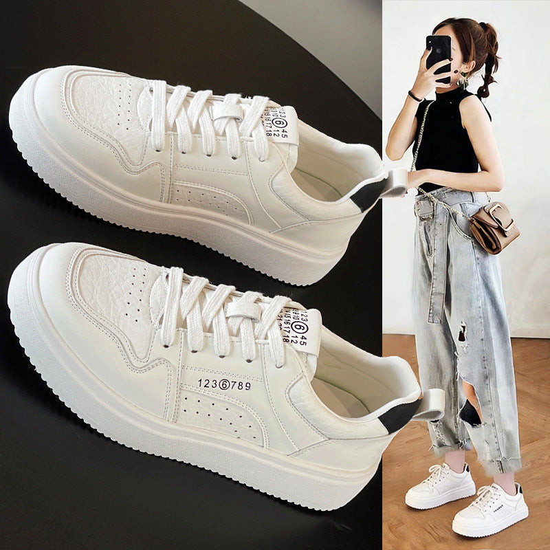 Women's White Spring Lightweight Soft Bottom Sneakers