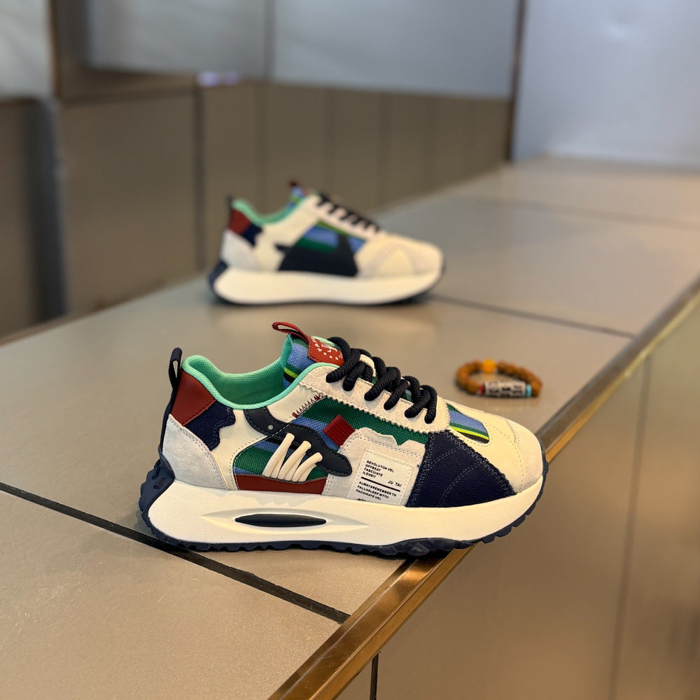 Men's Dad Trendy Light Luxury Fashion Color Men's Shoes