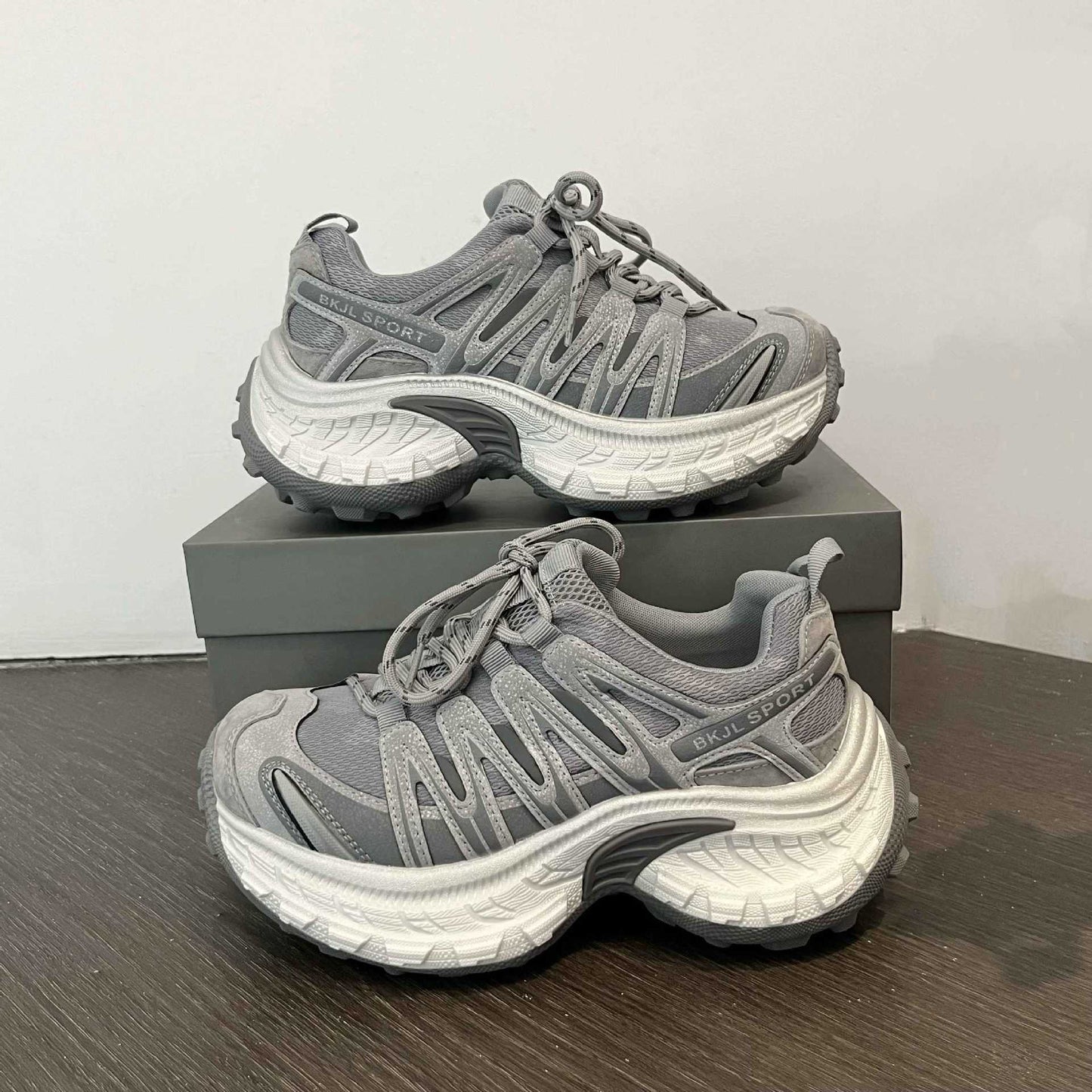 Women's Spring Platform Dad Mechanical Style Round Women's Sports Shoes