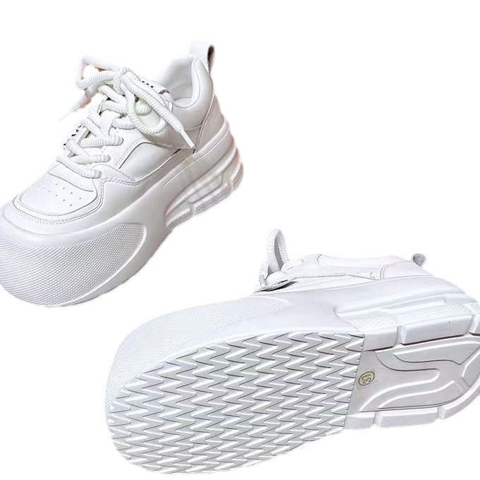 Women's White Ugly Cute Big Head Bread Women's Casual Shoes