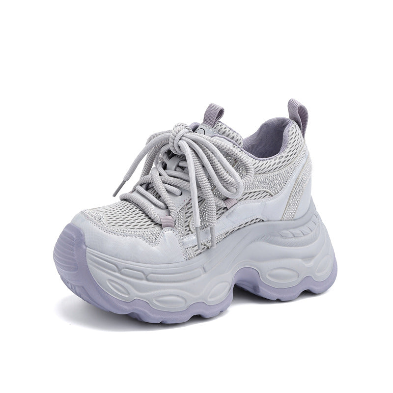 Women's Increasing Insole Dad Mesh Breathable Leisure Women's Casual Shoes