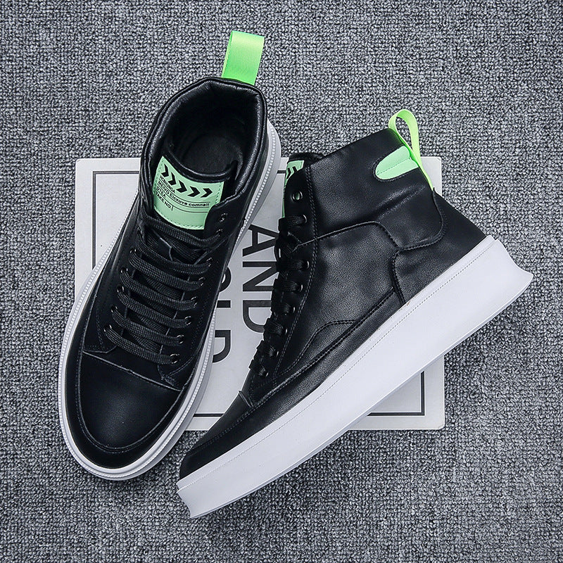 Men's White Fashion European Goods Tide Live Casual Shoes