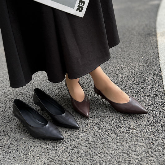 Women's Simple Authentic Pumps Shallow Mouth Soft Bottom Low Women's Fashion Shoes