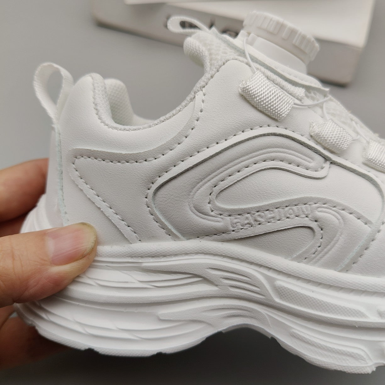 Autumn Style White Campus Waterproof Boys Kid's Sneakers