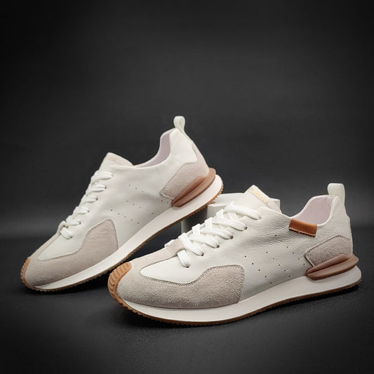 Graceful Men's Summer White Soft Sole Casual Shoes
