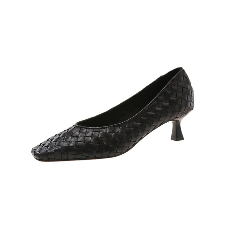 Women's Cowhide Authentic Weave High Summer Comfortable Women's Fashion Shoes