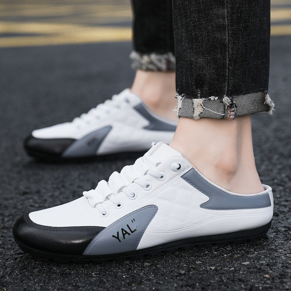 Men's Plus Size Spring Half Breathable Korean Casual Shoes