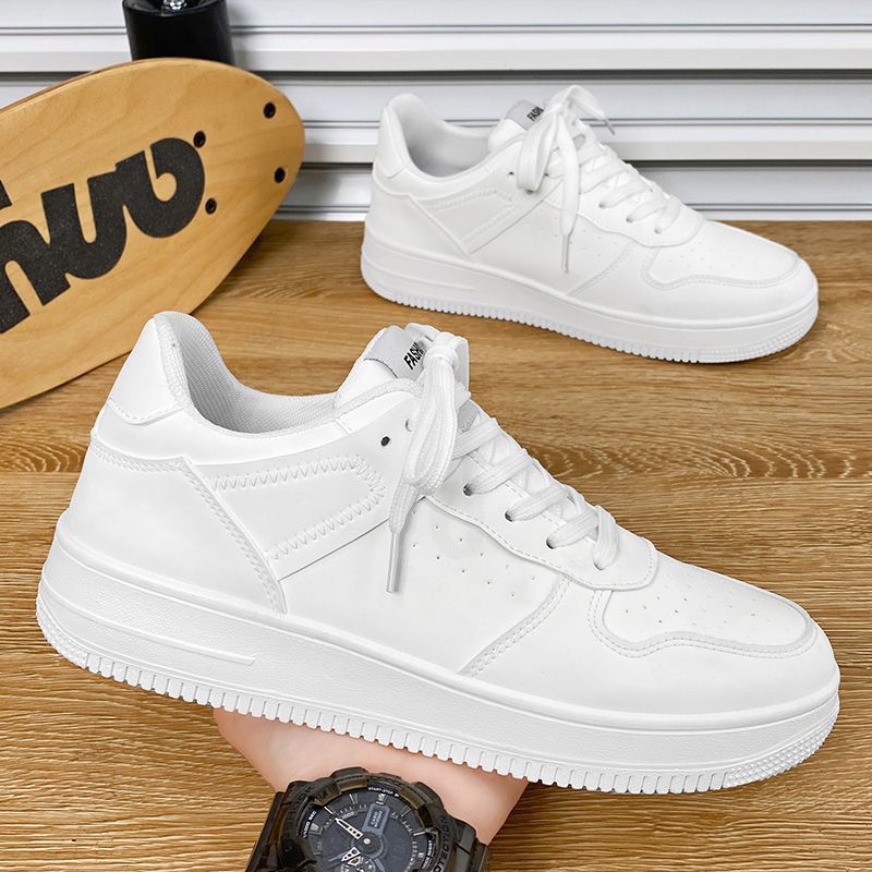 Men's Fashion Spring Boys Breathable Versatile White Sneakers