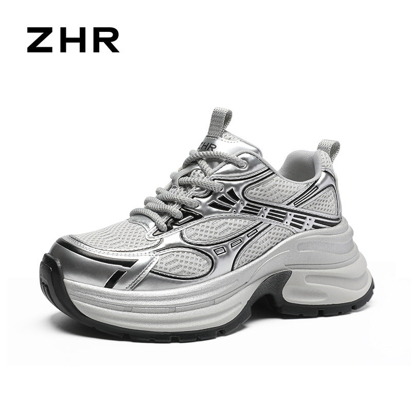 Women's Dad Thick Sole Increased Breathable Mesh Casual Shoes