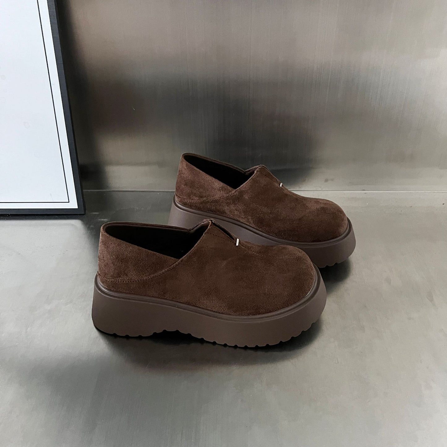 Women's Thick Bottom Kangaroo Autumn Slip-on Lofter Women's Casual Shoes