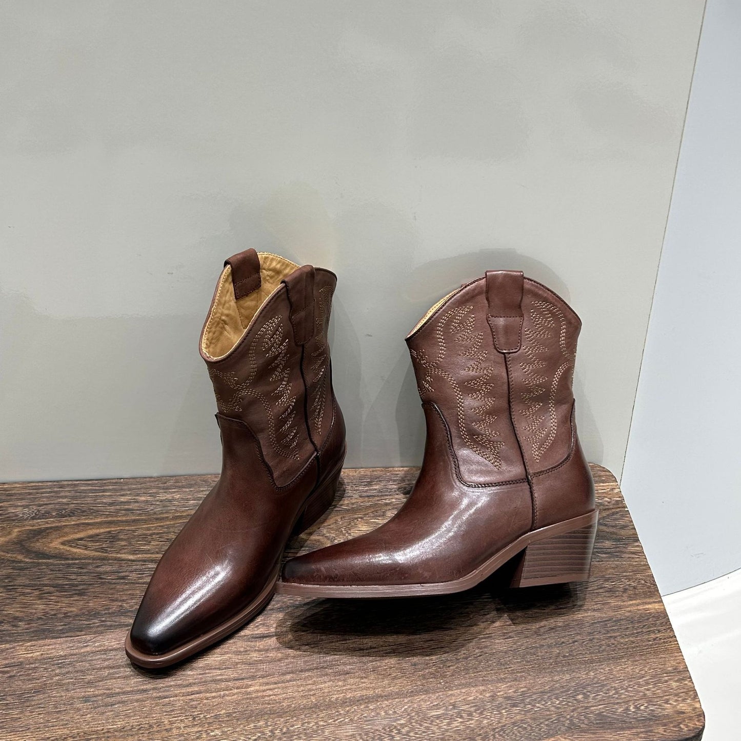 Women's For Knee-high Genuine Inside Outside Thick Mid Women's Leather Boots
