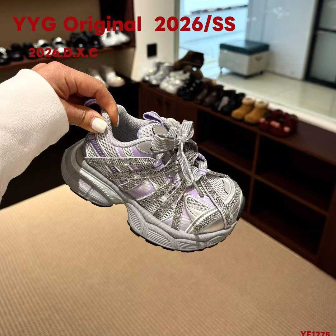 Children's Summer Spider Single Mesh Dad Boys Rhinestone Children's Sports Shoes