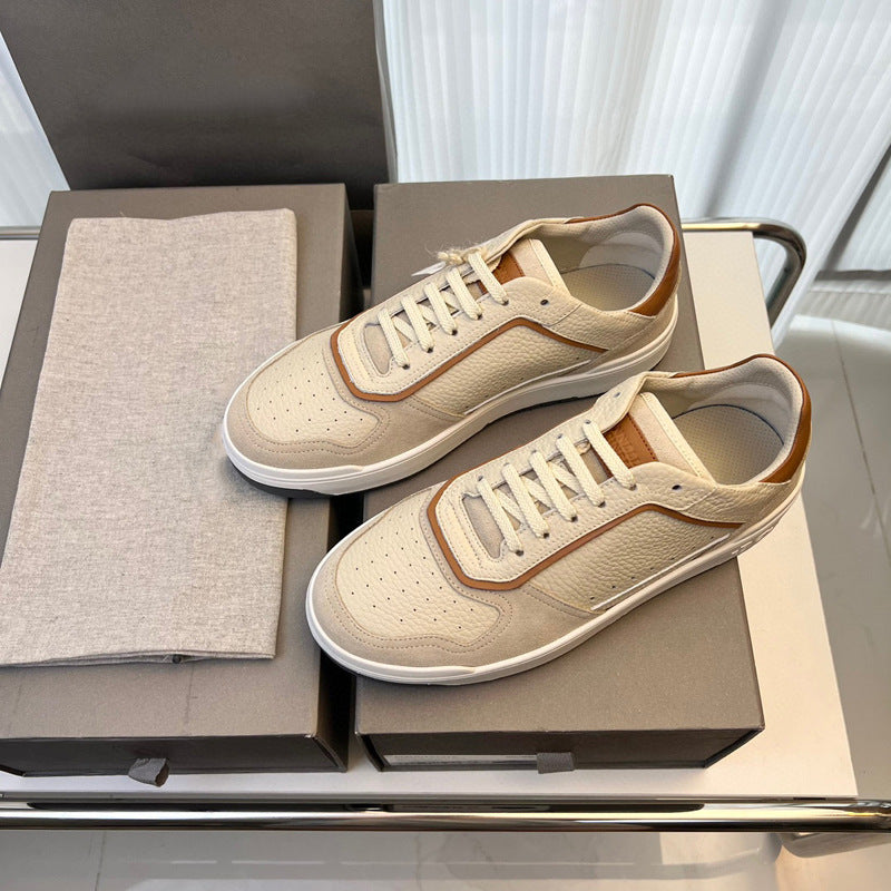 Men's Leisure Breathable Sports Color Matching Fashion Men's Board Shoes