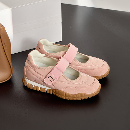 Women's Yellow Mary Jane Summer Height Increasing Casual Shoes