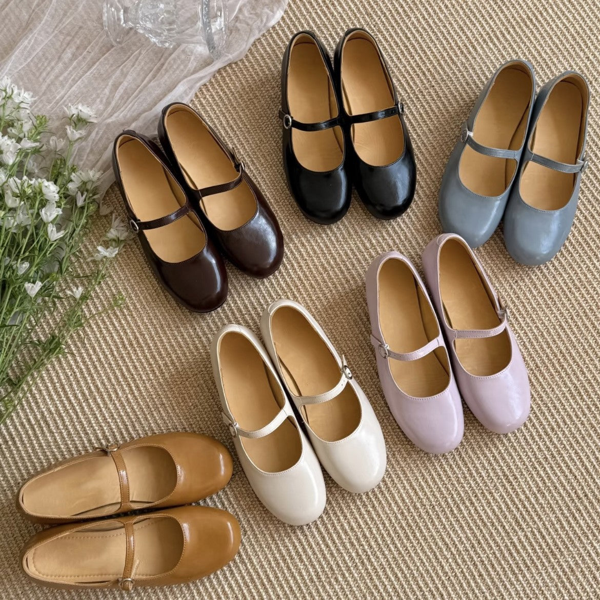 Women's Head With Soft Bottom Pumps Flat Ballet Women's Casual Shoes