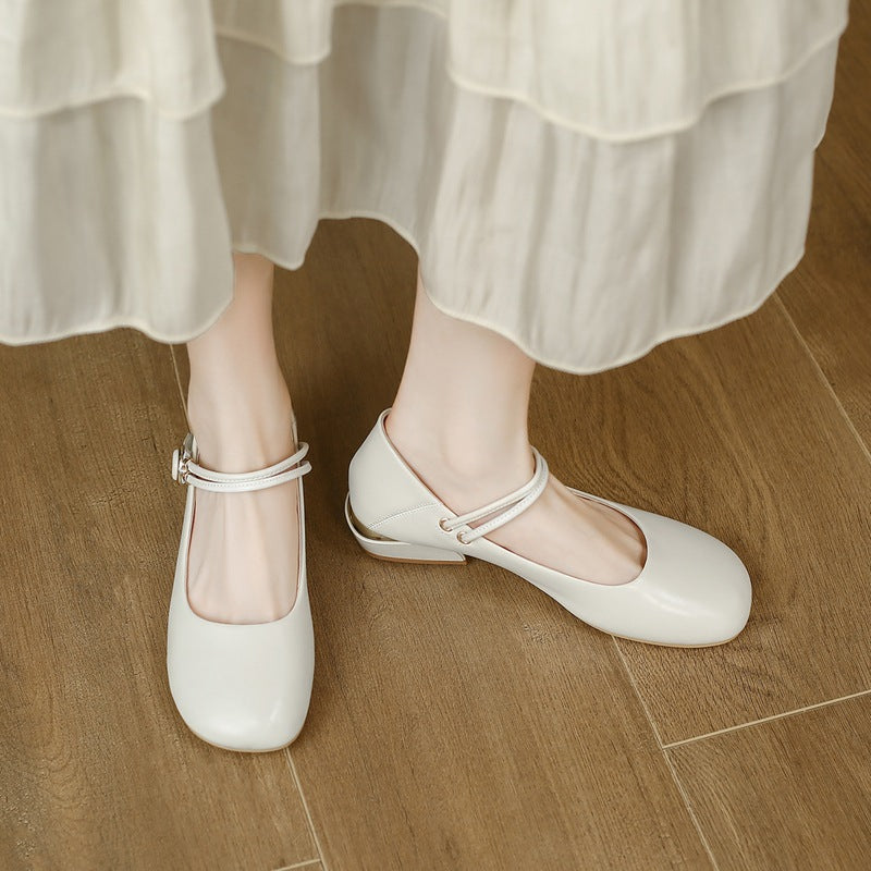 Women's Jane Low-cut Chunky Magic Stick Flat Casual Shoes