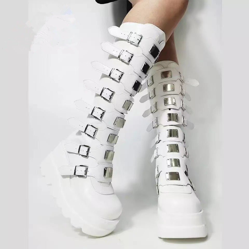 Plus Size Ring With Platform Long Female Muffin High Heels