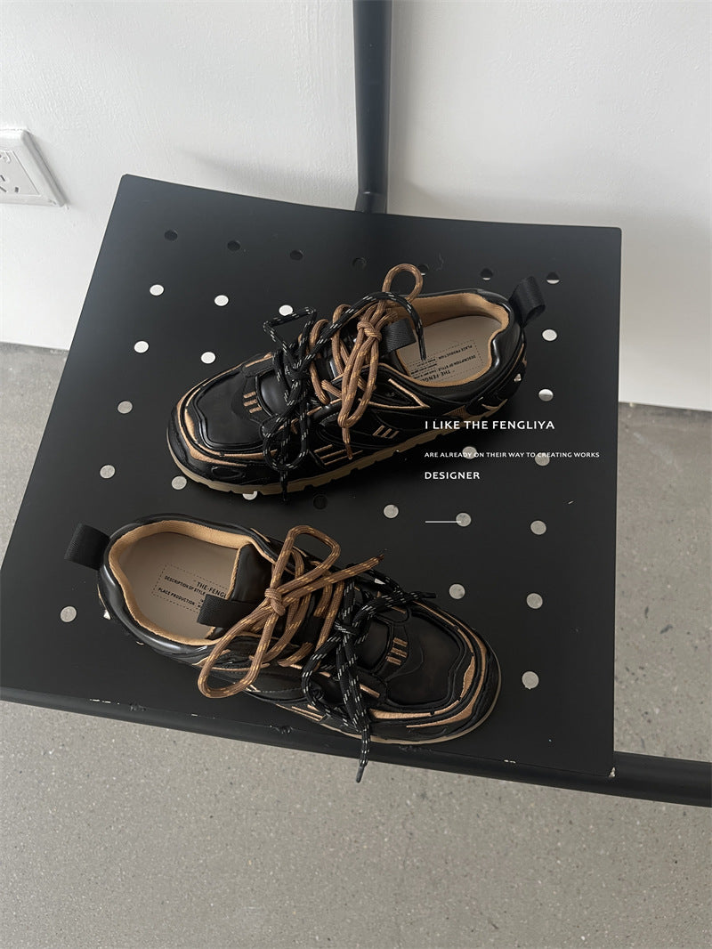 Simple Design German Training Autumn Versatile Platform Casual Shoes