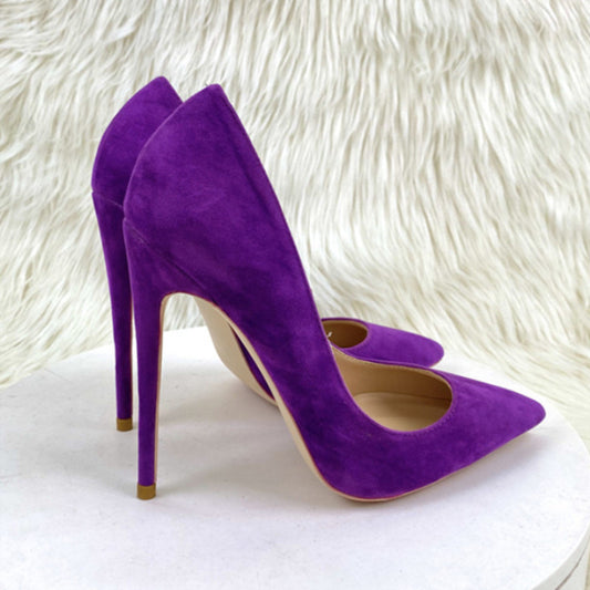 Women's High Autumn Stiletto Pointed Toe Shallow Heels