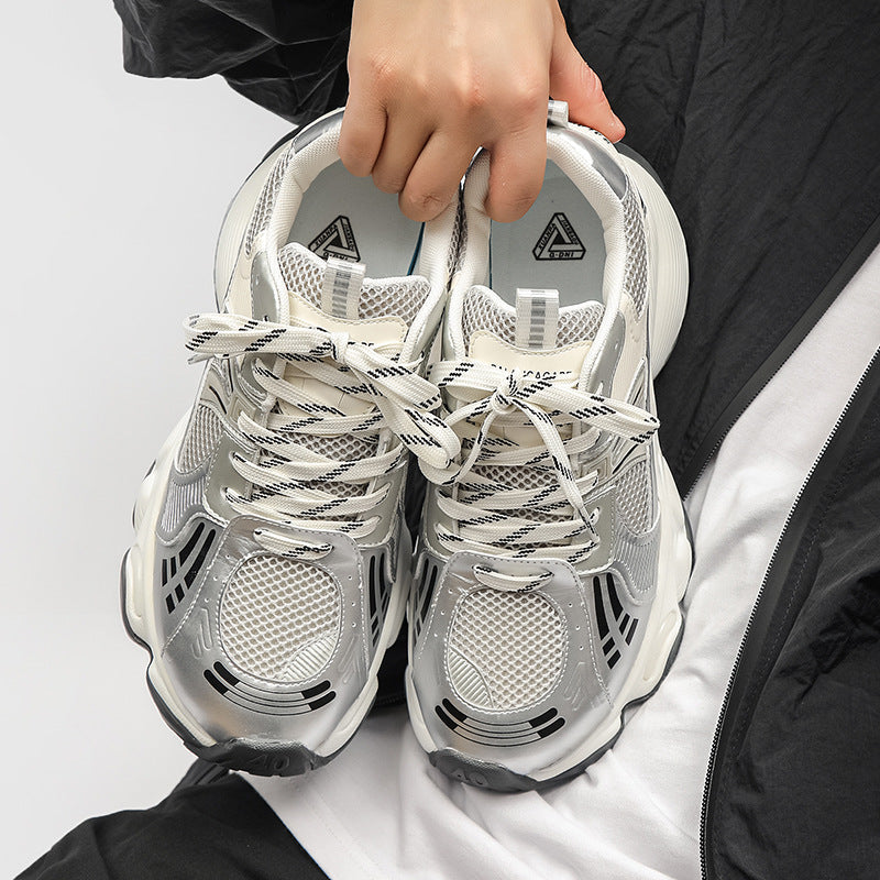 Women's & Men's Dad Summer Breathable Mesh Height Increasing Sneakers