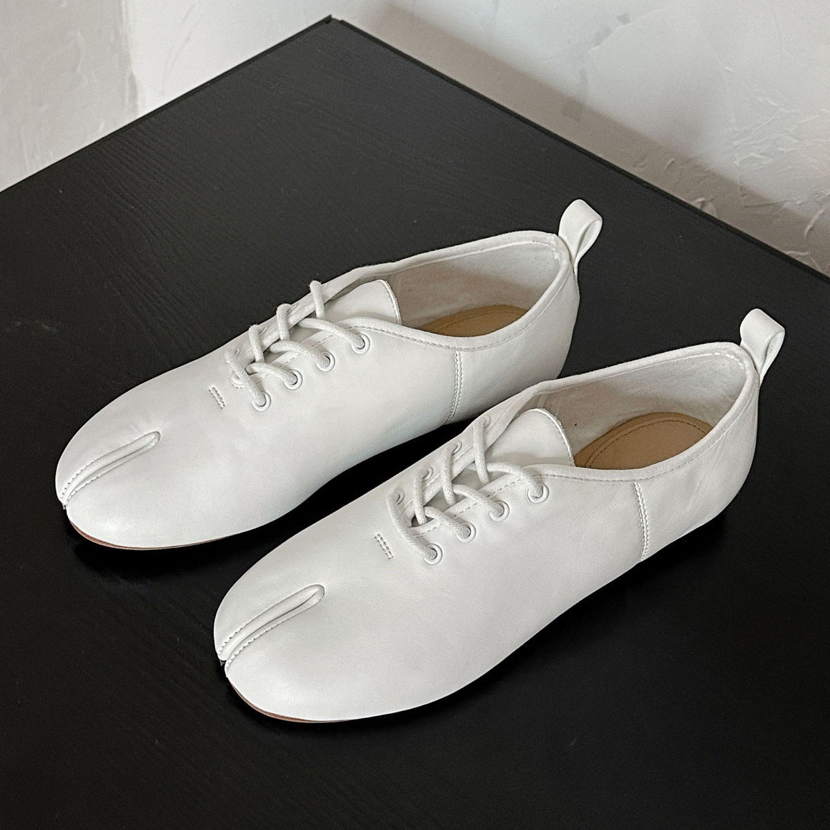 Women's Genuine Ballet Autumn Flat British Style Versatile Single-layer Women's Shoes