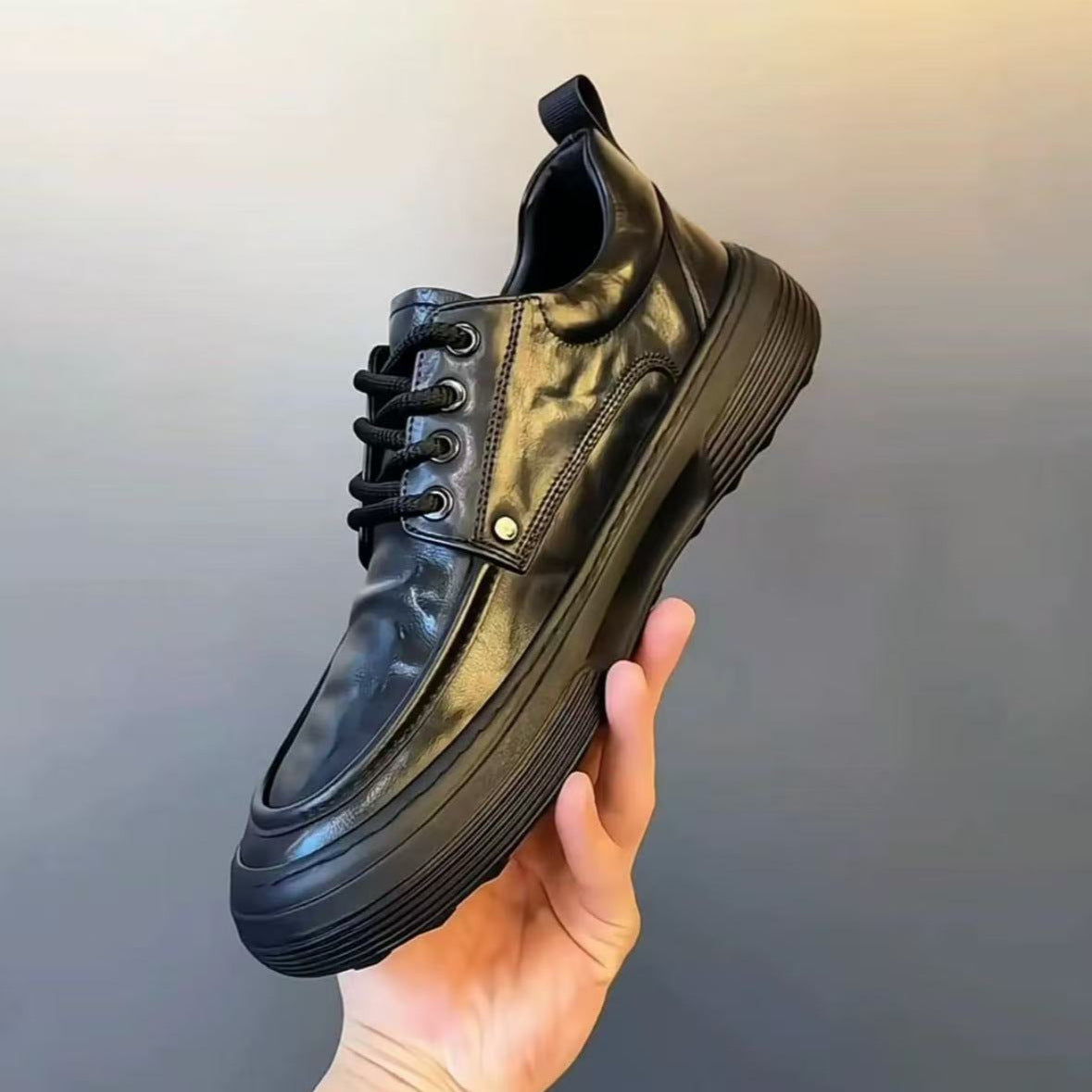 Men's Winter Plus Veet Genuine Autumn Trendy Men's Business Leather Shoes