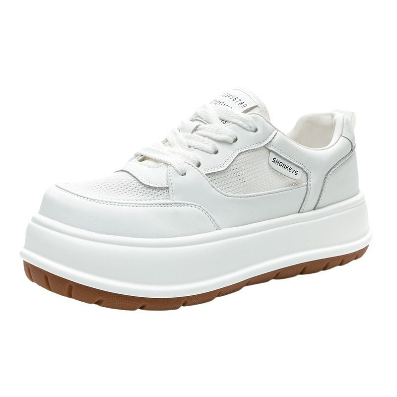 Women's White Summer Versatile Soft Bottom Flat Sneakers