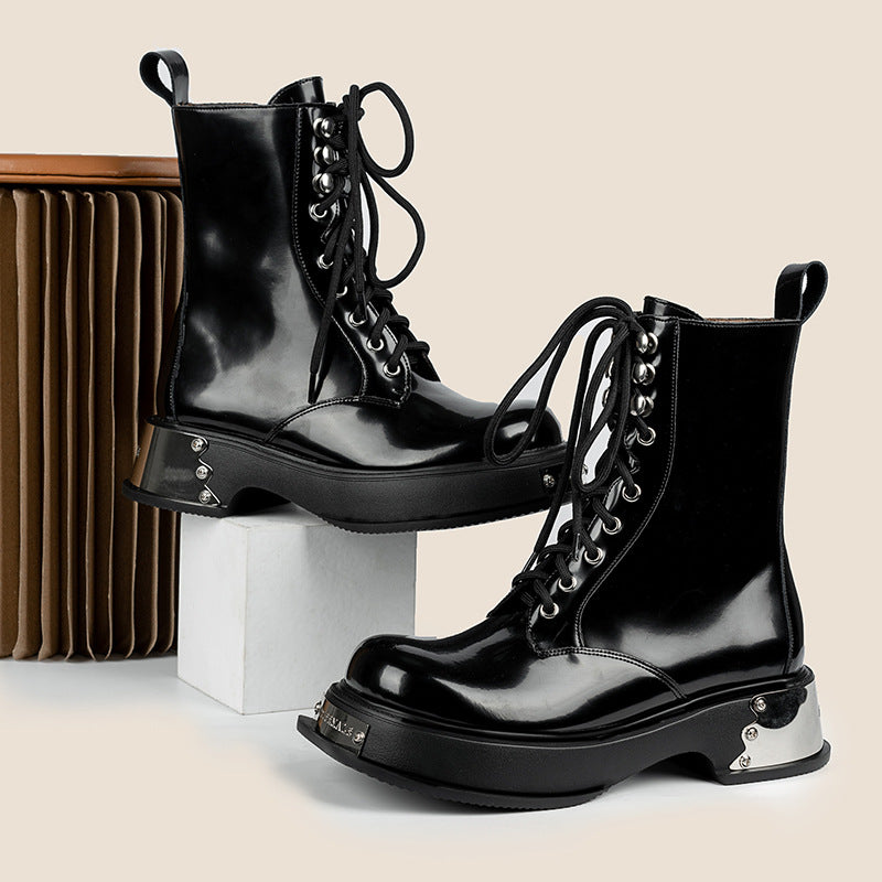 Women's Design Autumn Platform Martin Bootie Boots