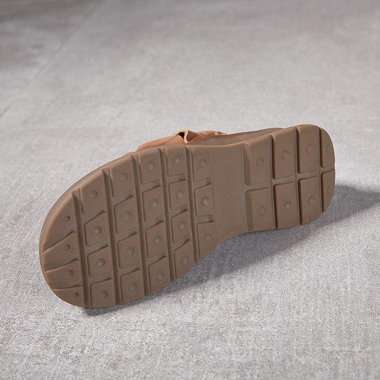 Women's Platinum Genuine Cotton Winter Round Toe Boots