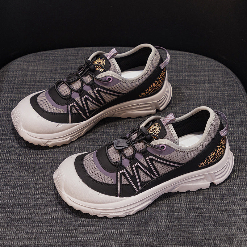 Women's Autumn Outdoor Mountaineering Platform Dad Genuine Sneakers