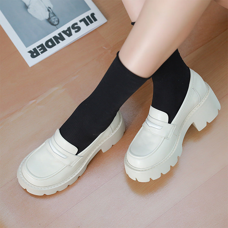 Women's Beauty Power Summer Skirt Slip-on Soft Leather Shoes