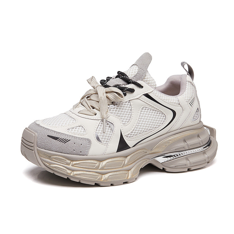 Women's Match Dad Thick Bottom Increased Retro Sneakers