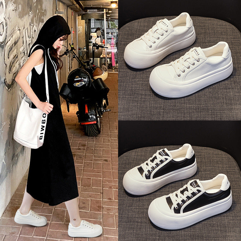 Women's Fashion Round Head Thick Bottom Height Increasing Insole Bread Sports Women's Casual Shoes