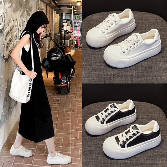 Women's Fashion Round Head Thick Bottom Height Increasing Insole Bread Sports Women's Casual Shoes