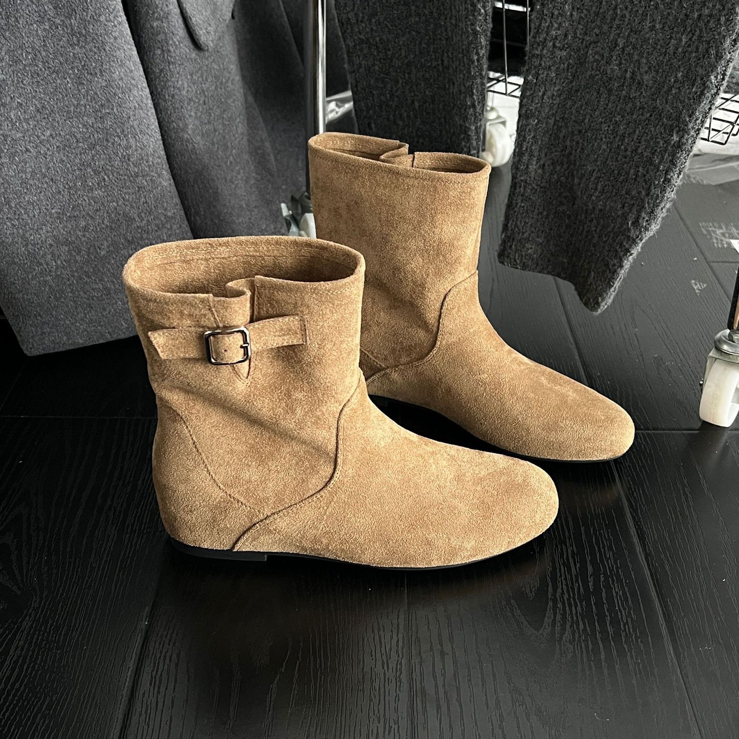 Women's Hight Increasing Martin Autumn Vintage Suede Boots