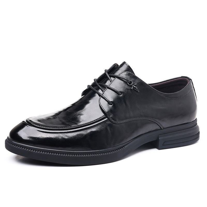 Men's Formal Wear British Trend Breathable Soft Leather Shoes